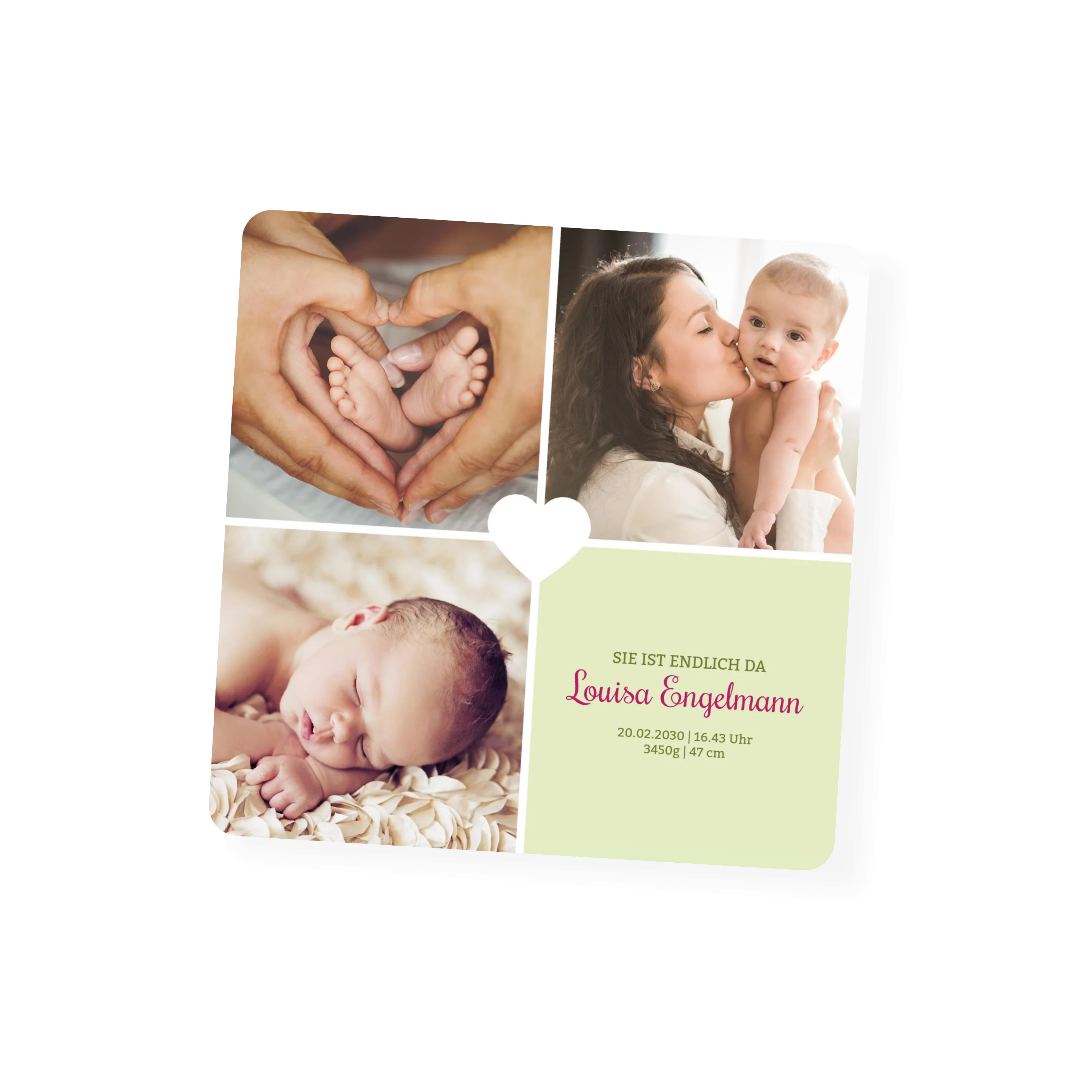 Baby Herzchen - Grün