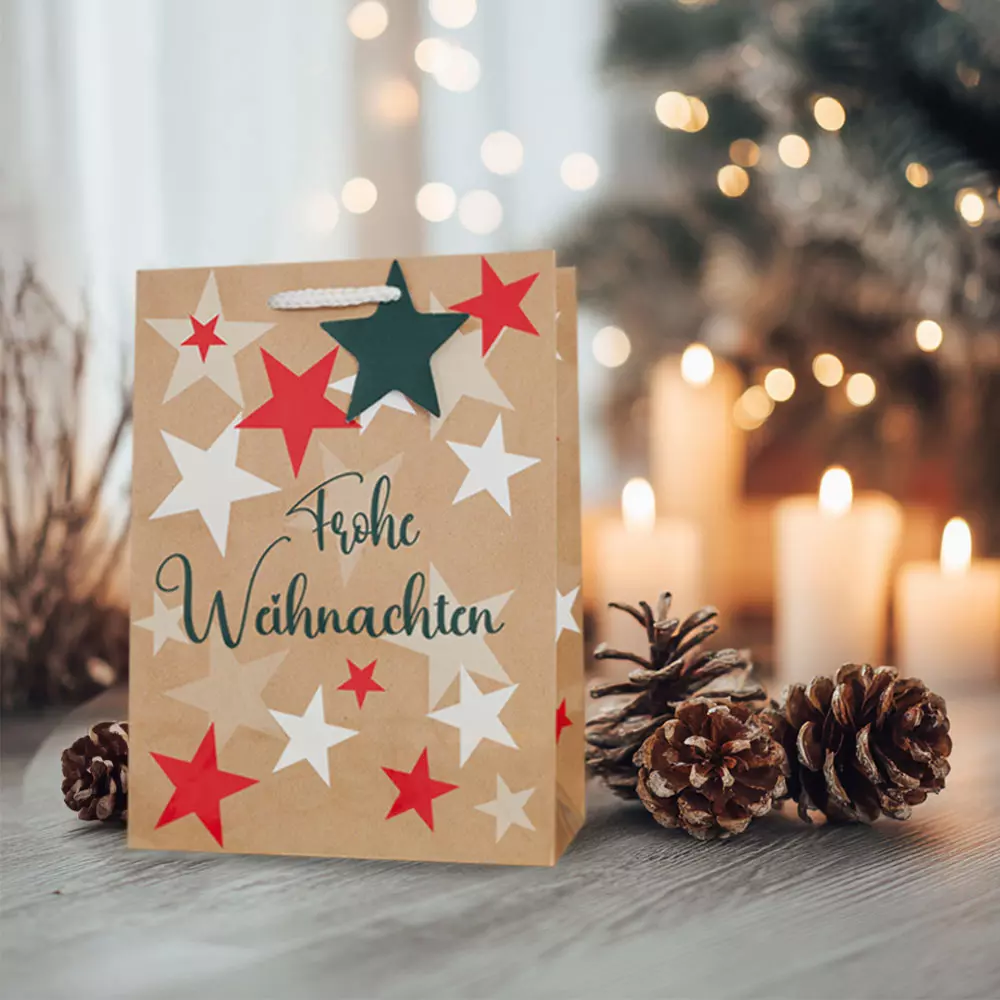 Geschenktaschen Weihnachtsstern