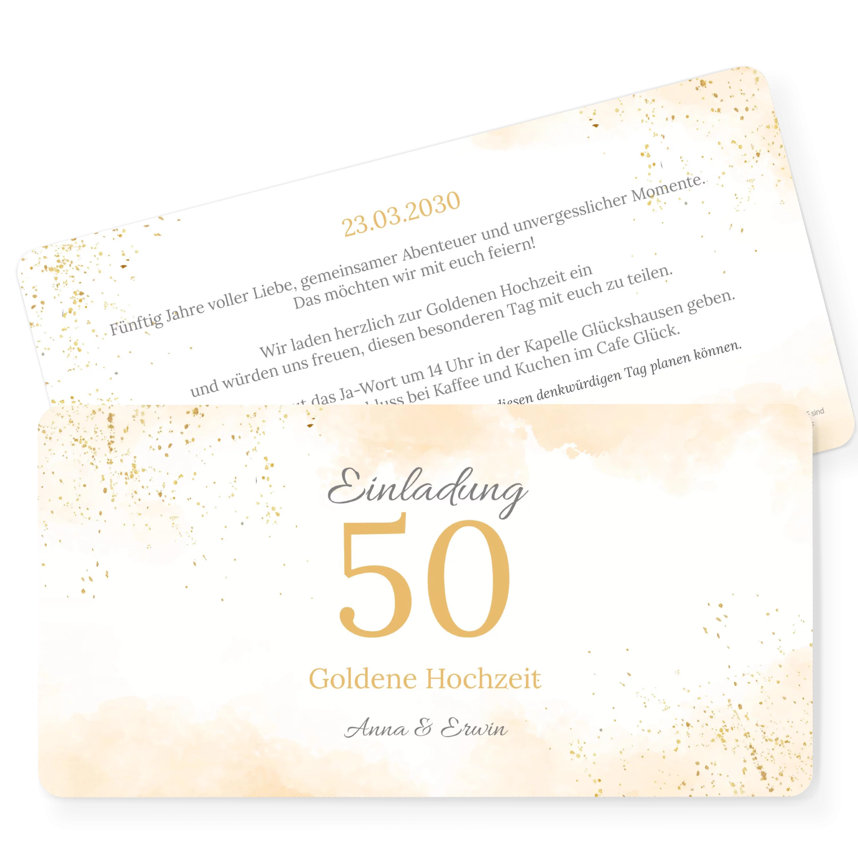 Konfetti Love Goldhochzeit