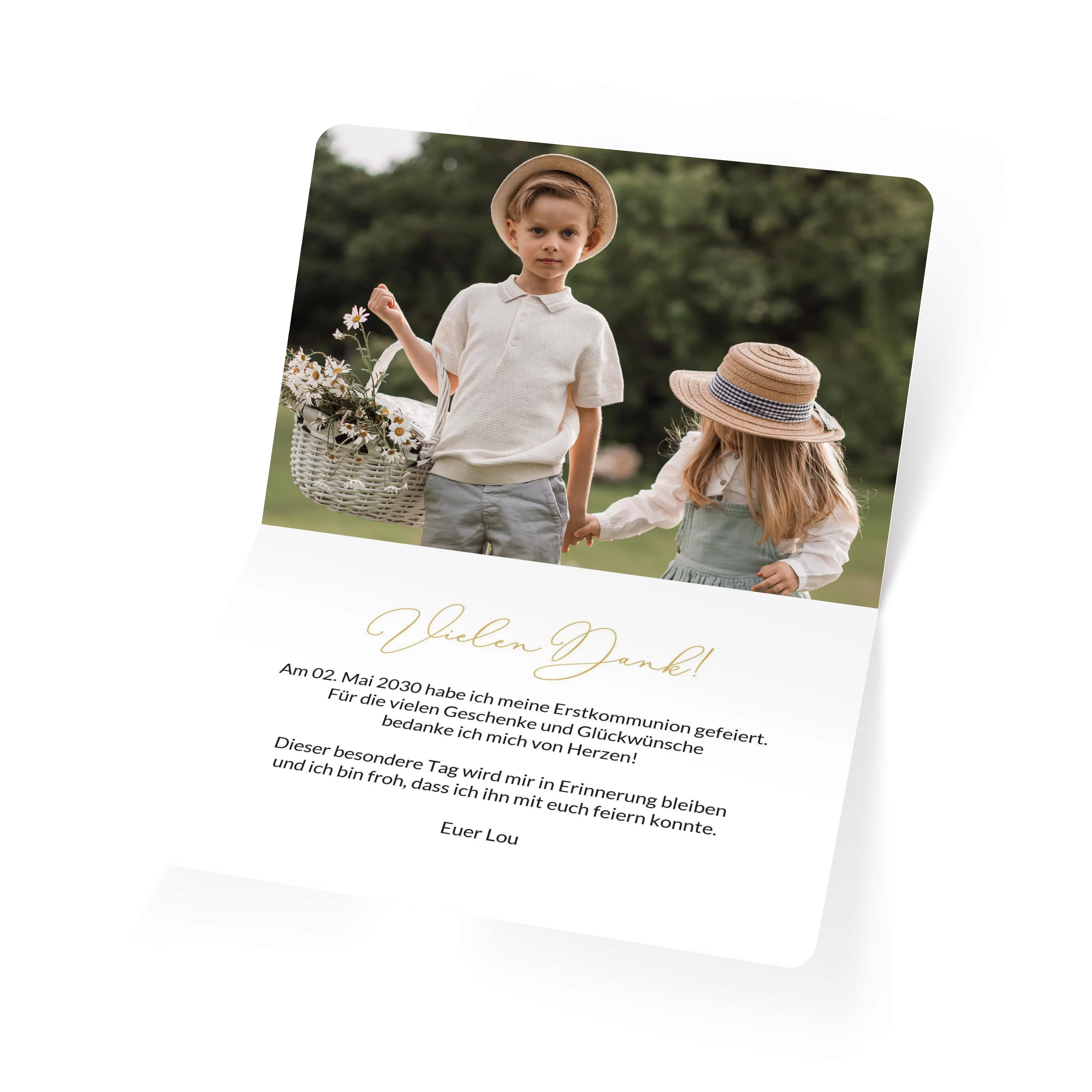 Handletter Danke
