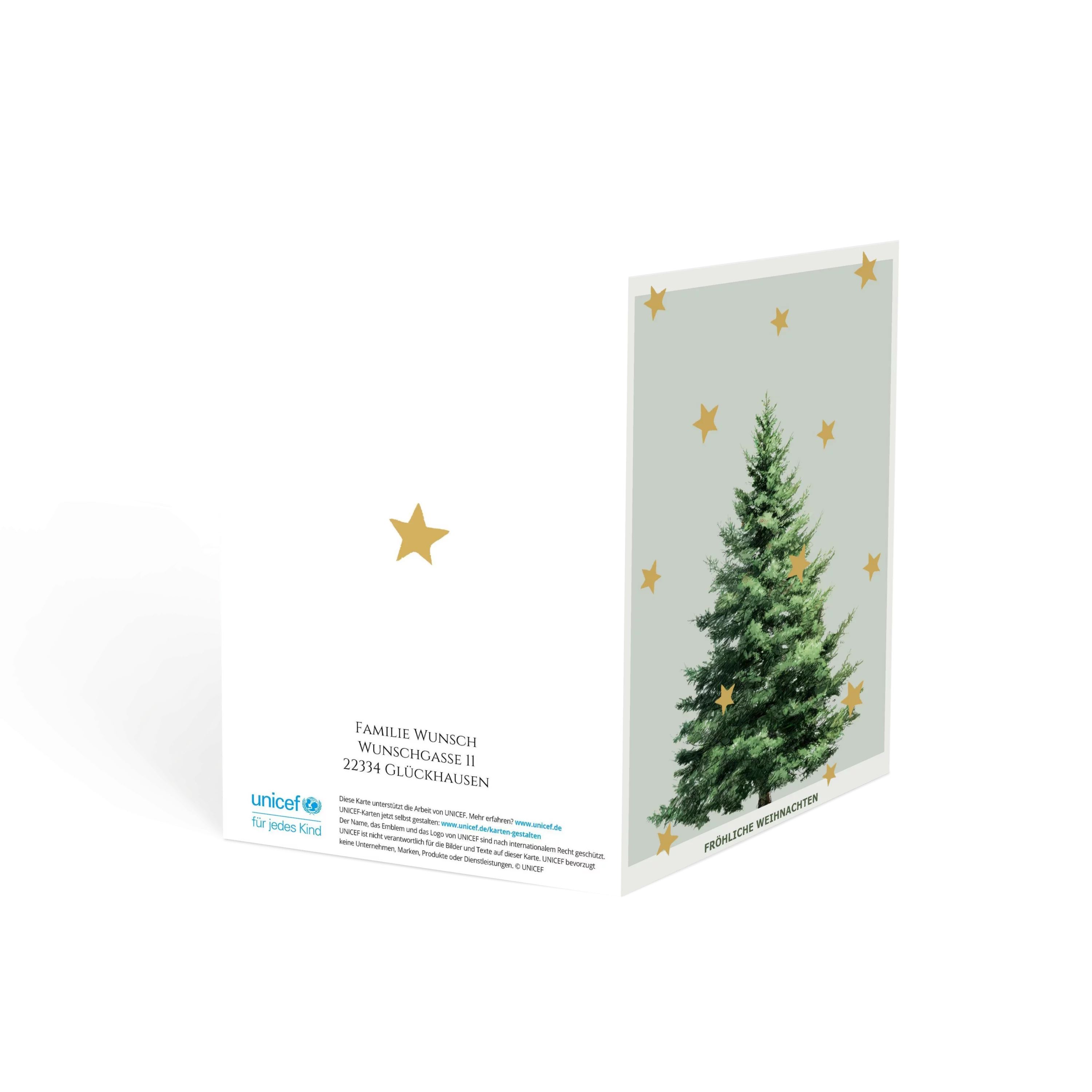 Weihnachtsbaum mit Sternen