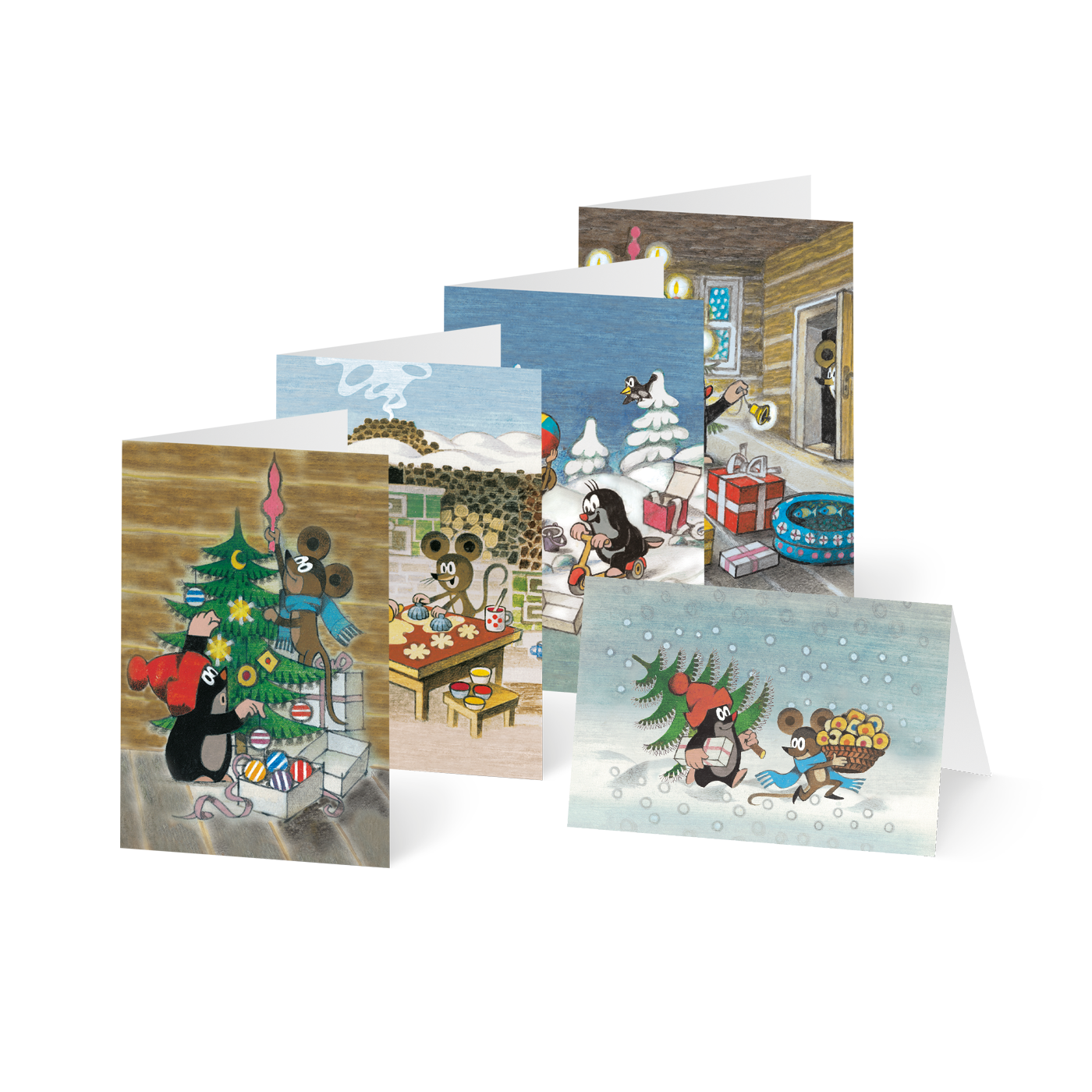 Grußkarte „Weihnachten mit dem Maulwurf“ kaufen im UNICEF Grußkartenshop. Bild 6