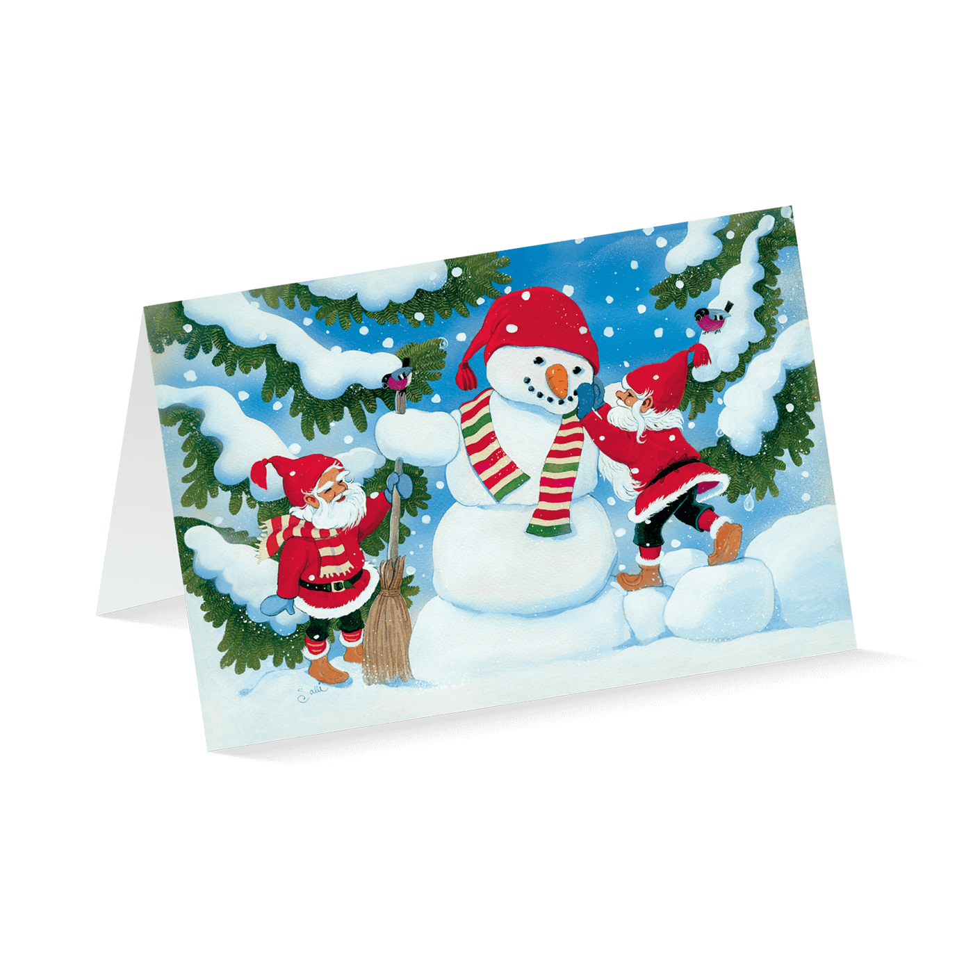 Weihnachtskarte „Verzauberter Winterwald“ kaufen im UNICEF Grußkartenshop. Bild 5