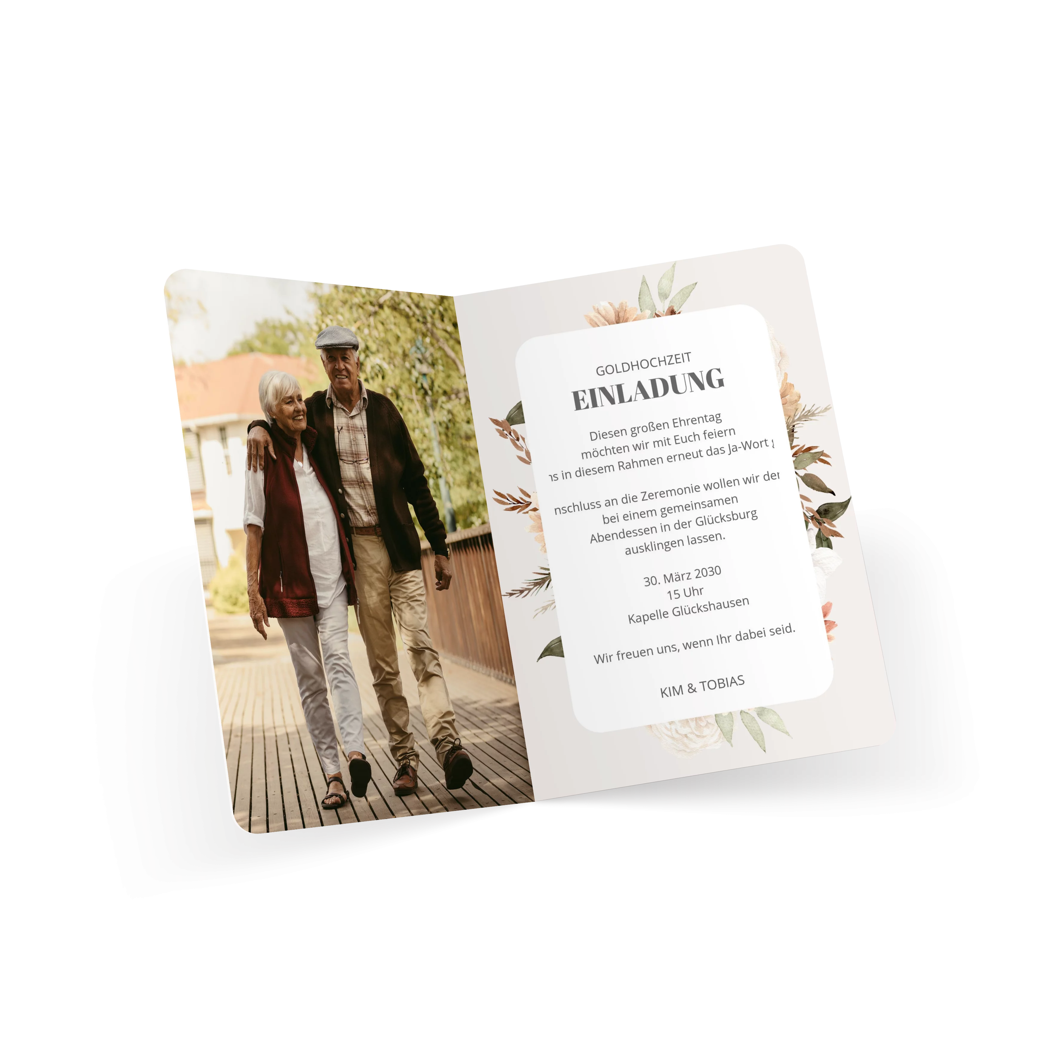 Modern Boho Goldhochzeit