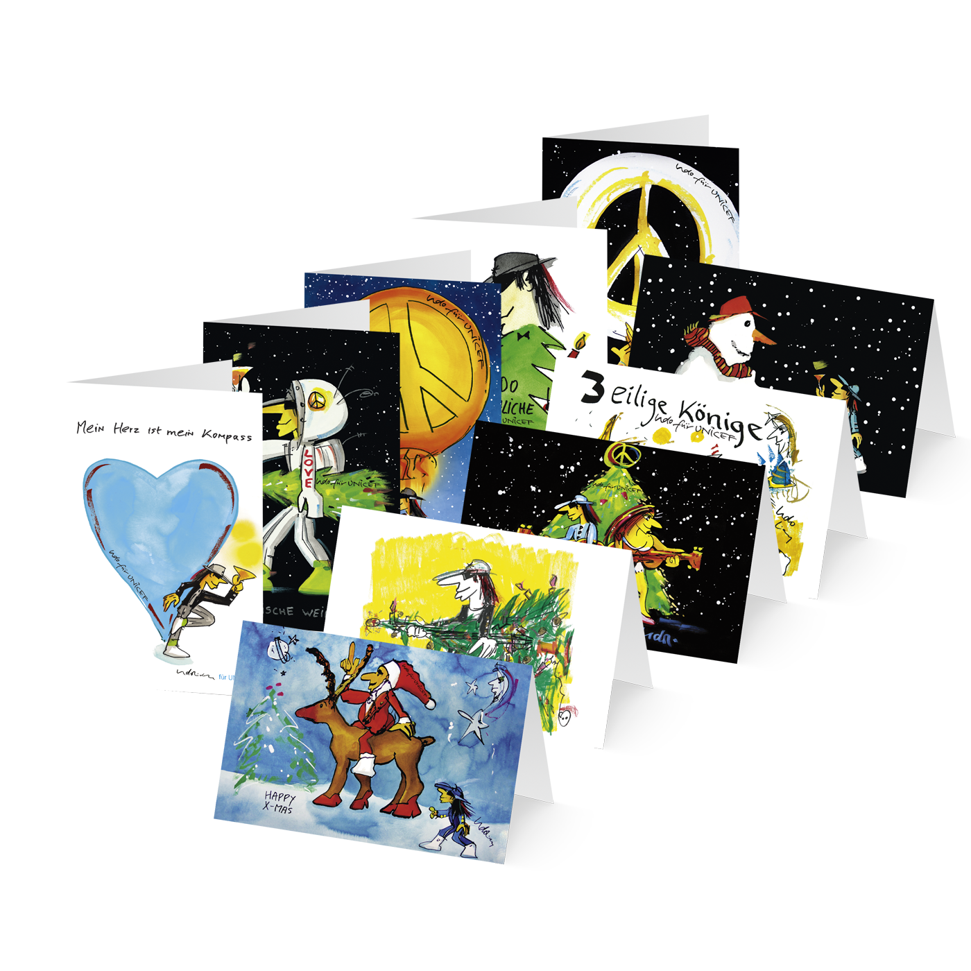 Weihnachtskarte „Udo Lindenberg Mix 2023“ kaufen im UNICEF Grußkartenshop. Bild 11