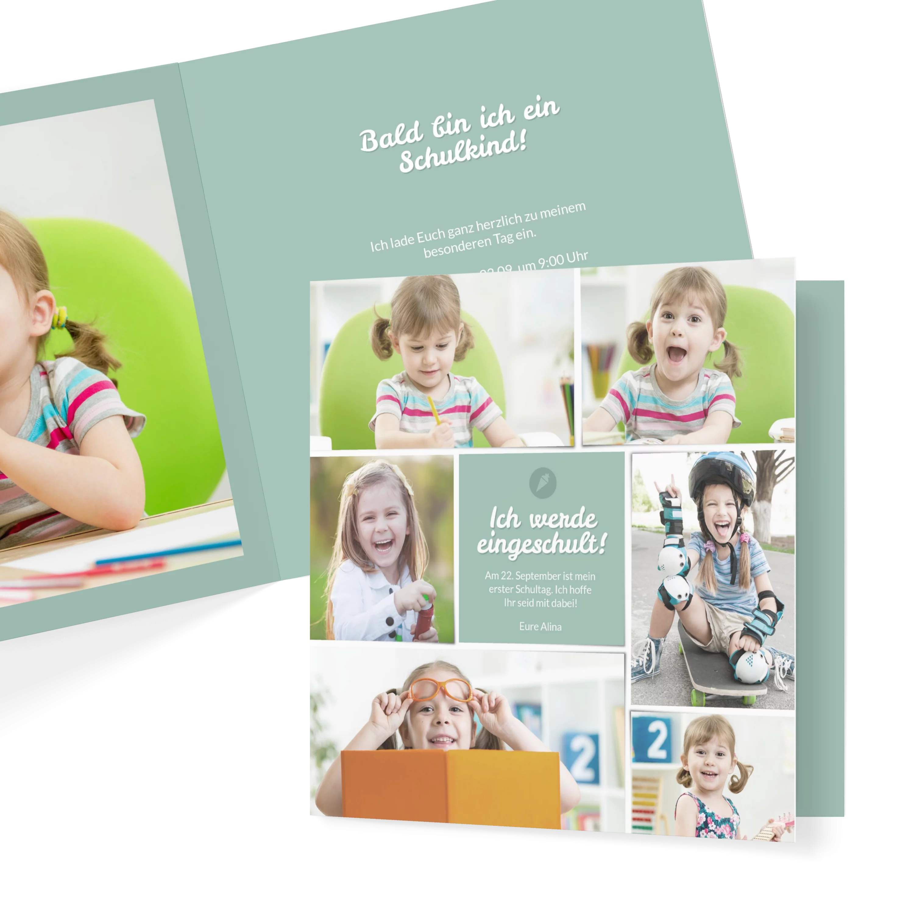 Bilderwand Schule