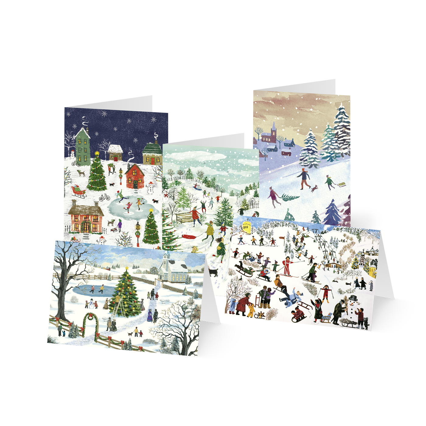 Weihnachtskarte „Schneespiele“ kaufen im UNICEF Grußkartenshop. Bild 6