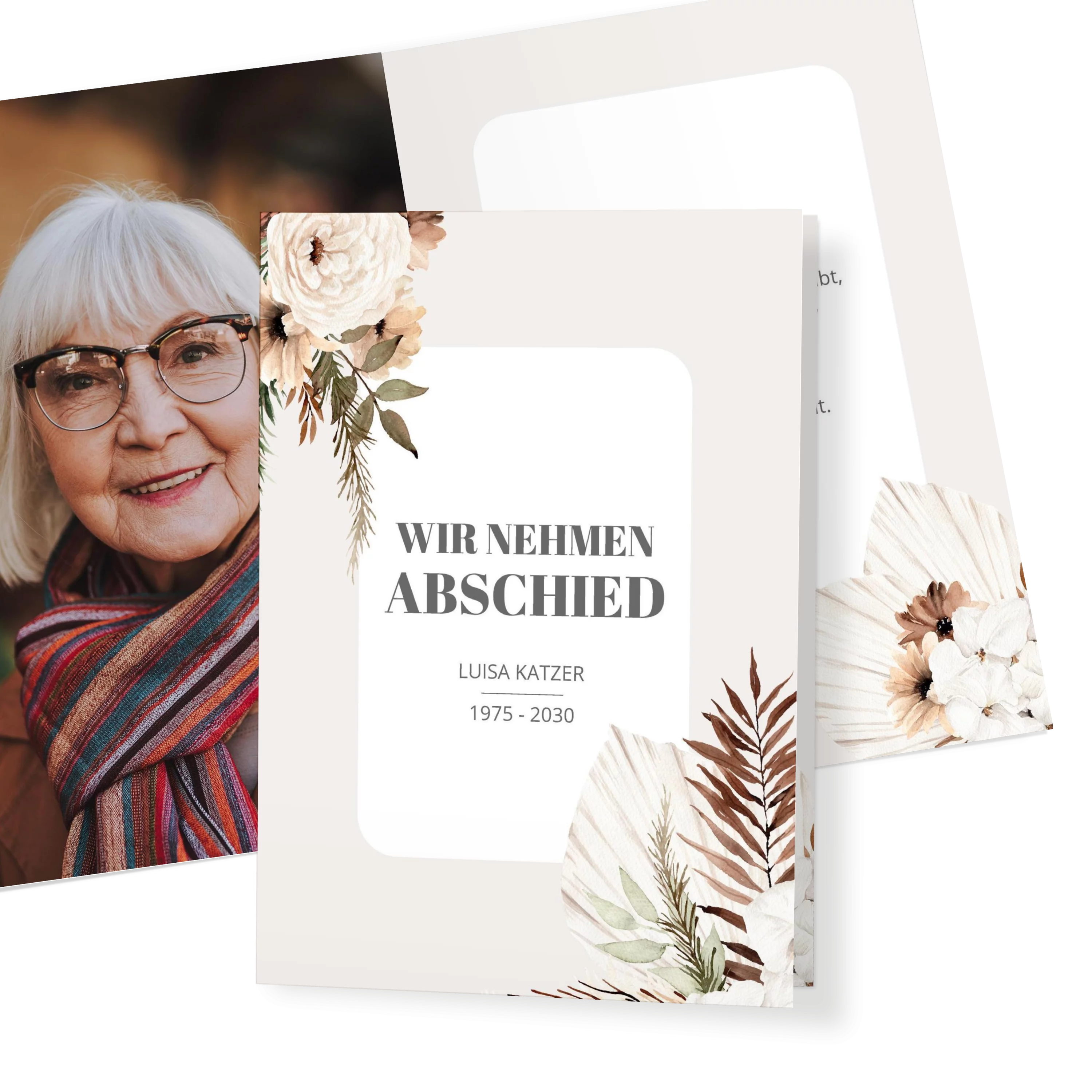 Herbarium Danke Sterbebild