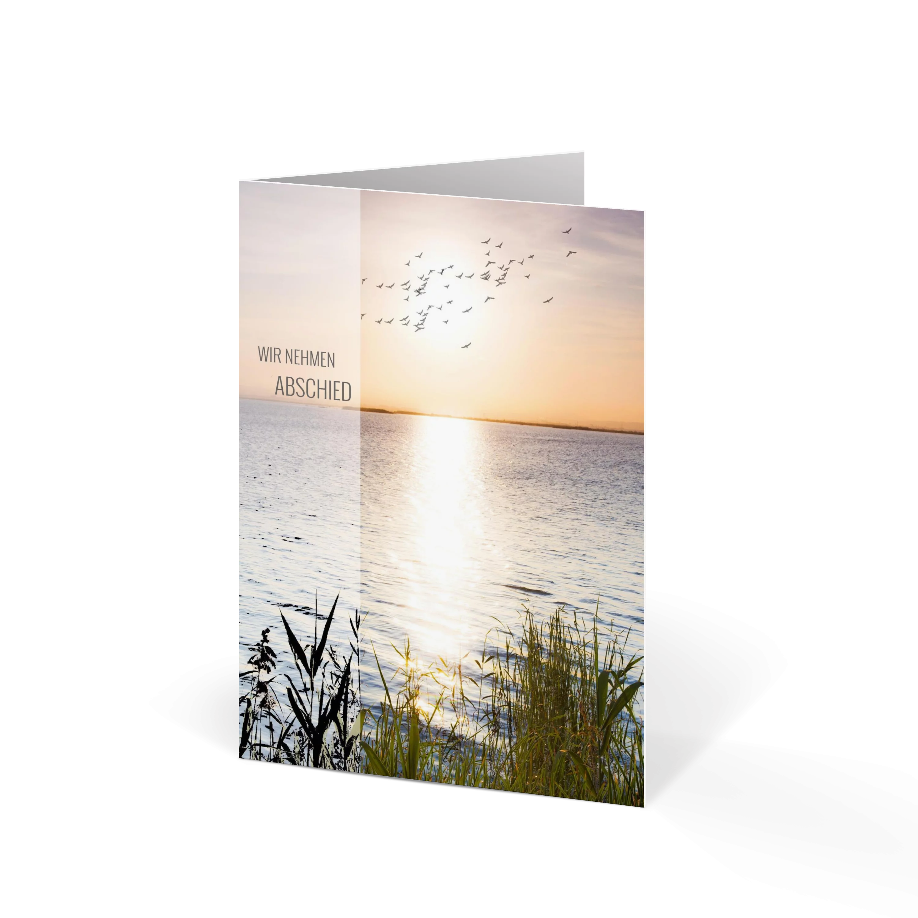 Abendsonne Am See Sterbebild