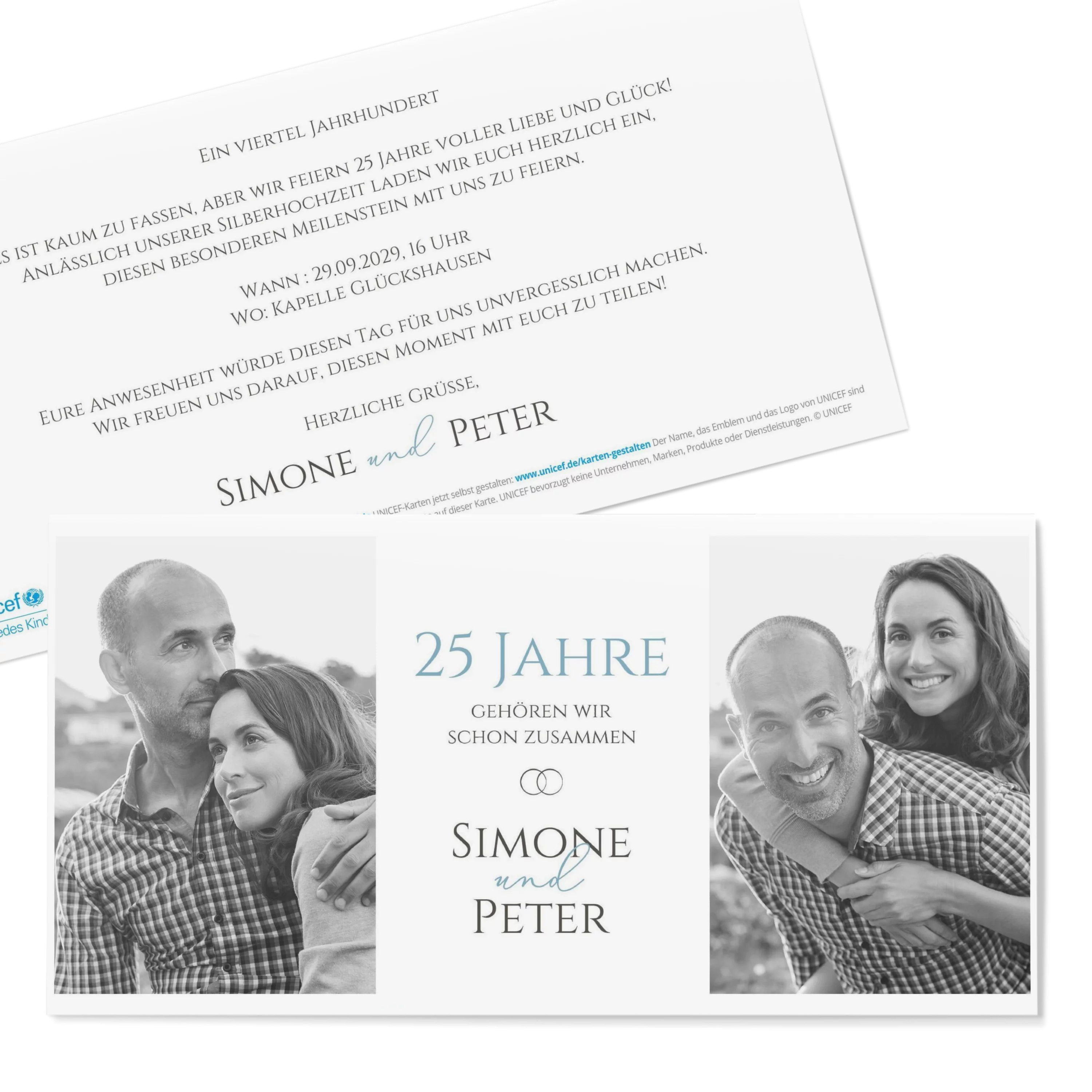 Collage Silberhochzeit