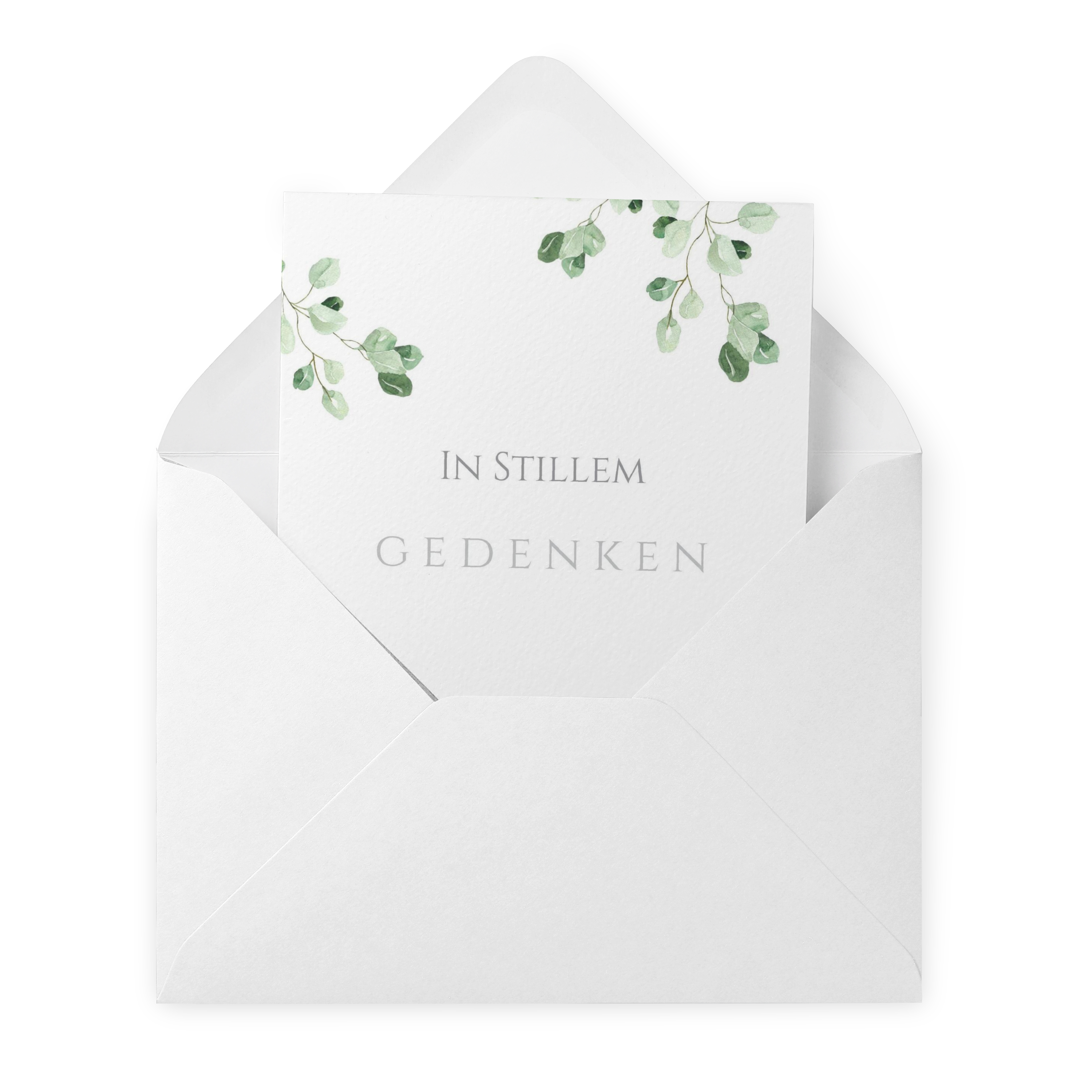 Grüne Blätter Wasserfarben