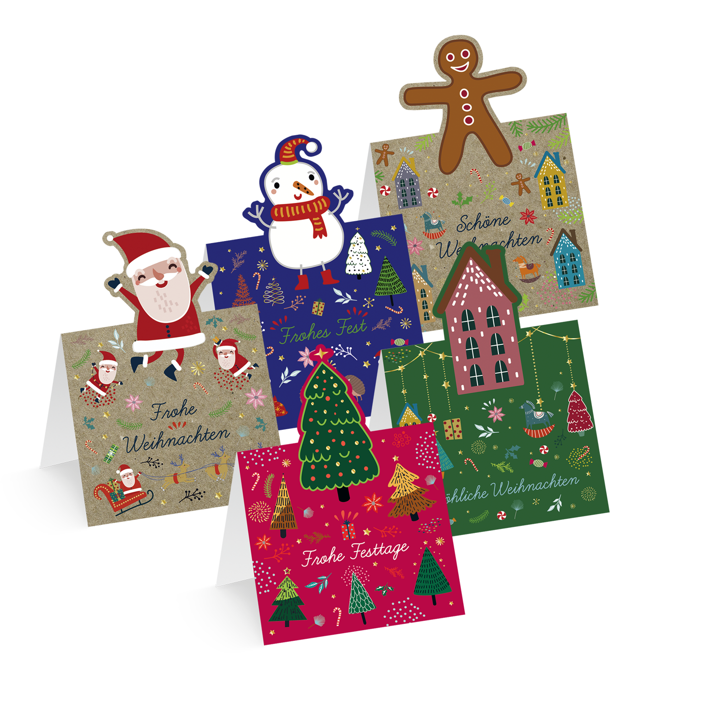 Weihnachtskarte „Mini-Weihnachtsaufsteller“ kaufen im UNICEF Grußkartenshop. Bild 6