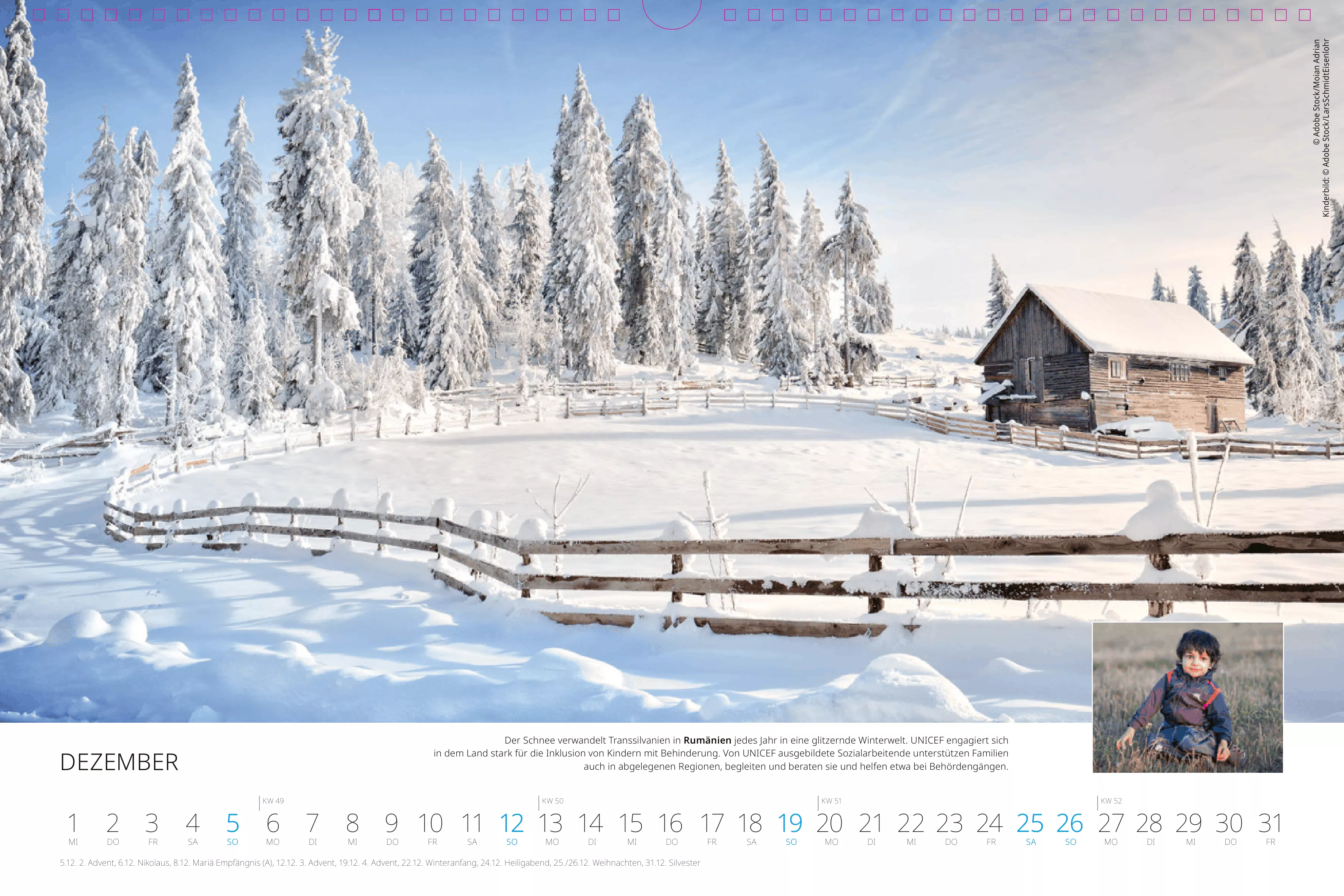 Wandkalender 2027