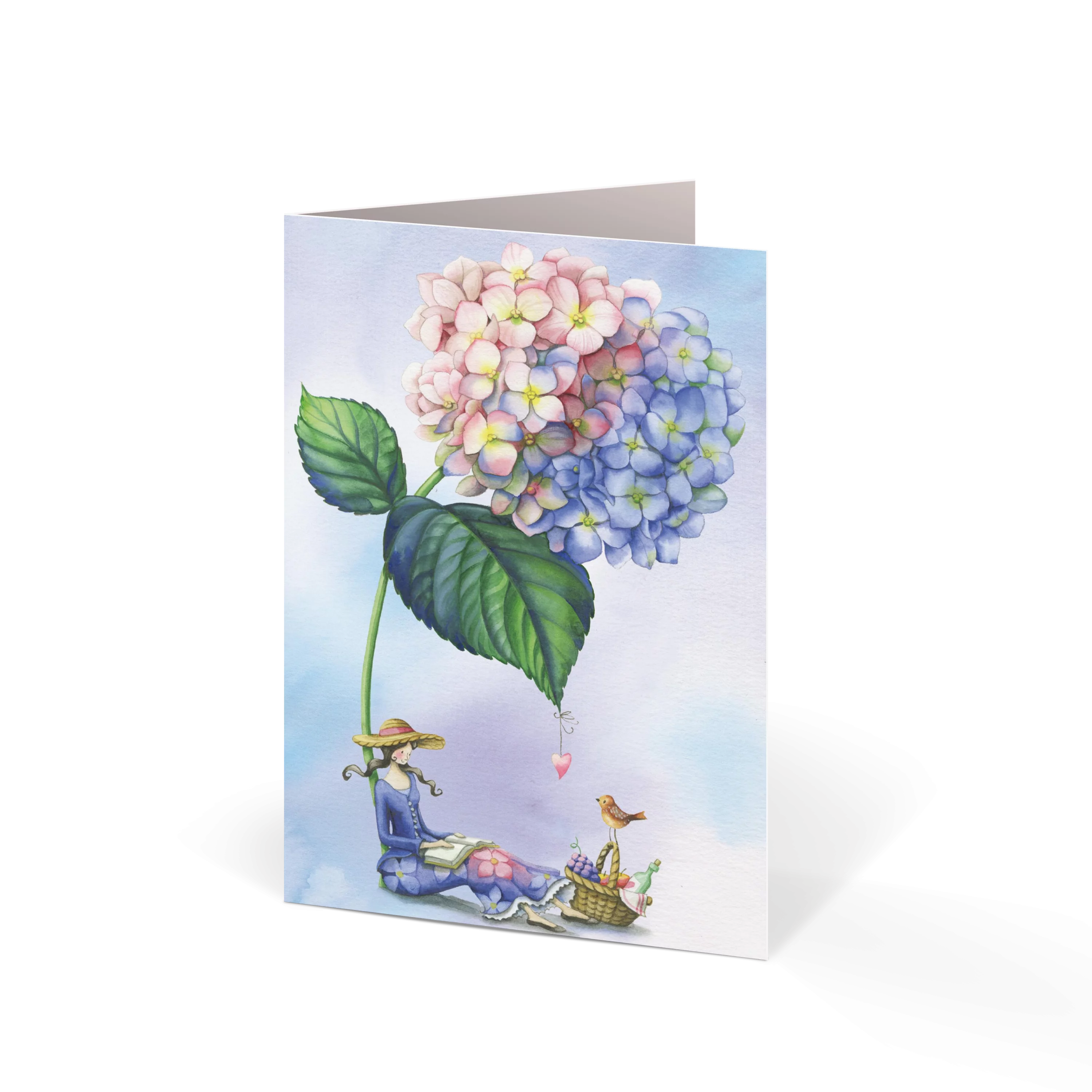 Blumenkarte Hortensie