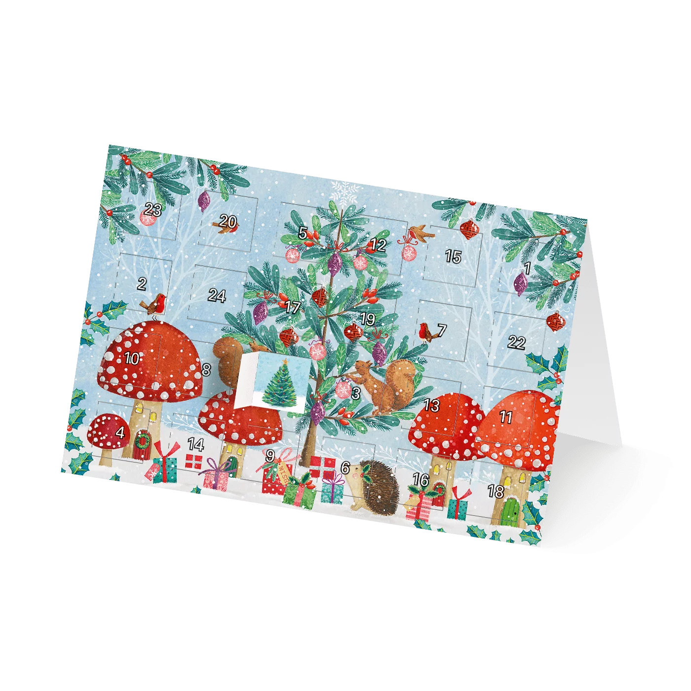 Adventskalenderkarten Waldtiere