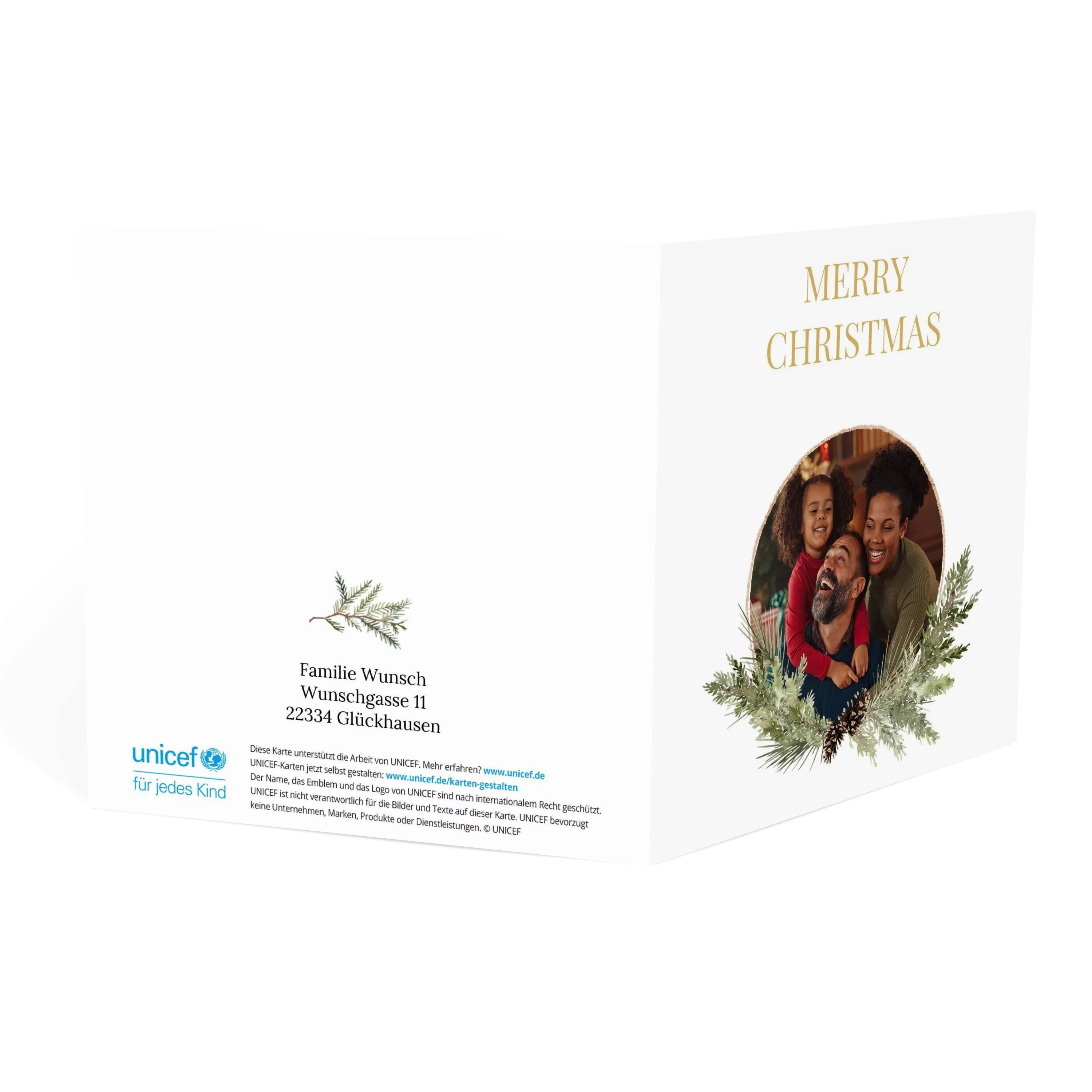 Grüner Weihnachtskranz