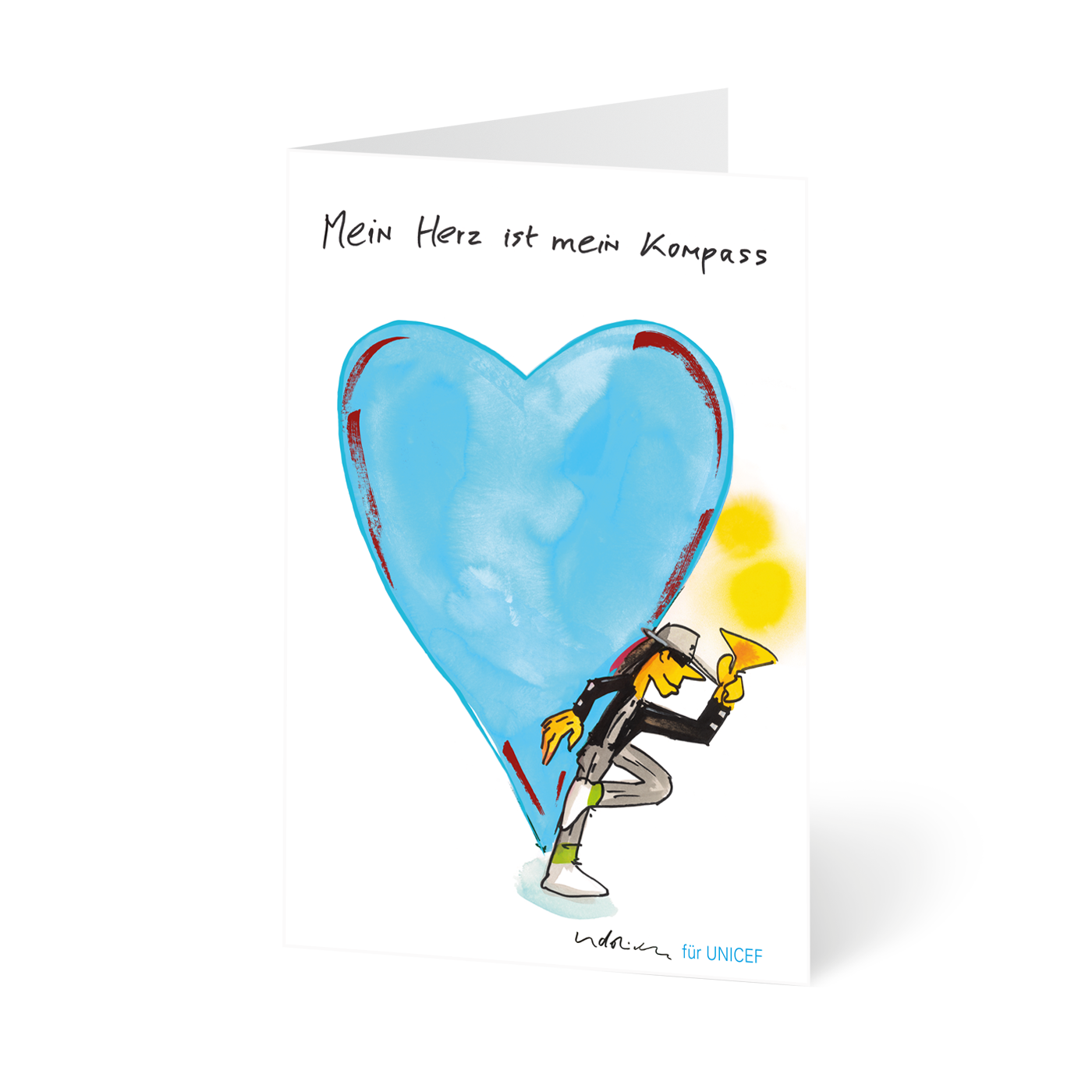 Weihnachtskarte „Mein Herz“ kaufen im UNICEF Grußkartenshop. Bild 1