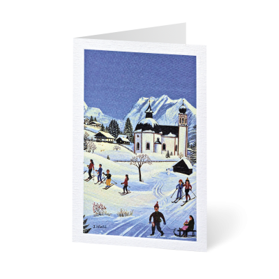 Weihnachtskarte „Winternostalgie“ kaufen im UNICEF Grußkartenshop. Bild 1