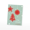 Grußkarte „Weihnachtskugeln“ selbst gestalten im UNICEF Grußkartenshop. Bild 1