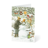 Weihnachtskarte „Pettersson und Findus“ kaufen im UNICEF Grußkartenshop. Bild 1