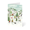 Weihnachtskarte „Schneespiele“ kaufen im UNICEF Grußkartenshop. Bild 1