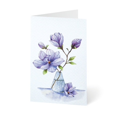 Grußkarte „Minikarten Blütenzweige“ kaufen im UNICEF Grußkartenshop. Bild 1