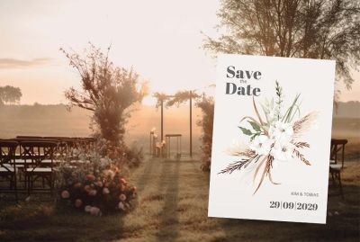 Save the Date-Karten zur Hochzeit