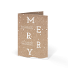 Grußkarte „Merry Christmas Schrift“ selbst gestalten im UNICEF Grußkartenshop. Bild 2
