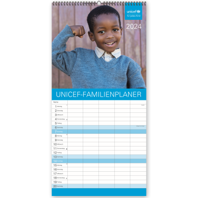 Grußkarte „UNICEF-Familienplaner 2024“ kaufen im UNICEF Grußkartenshop. Bild 1