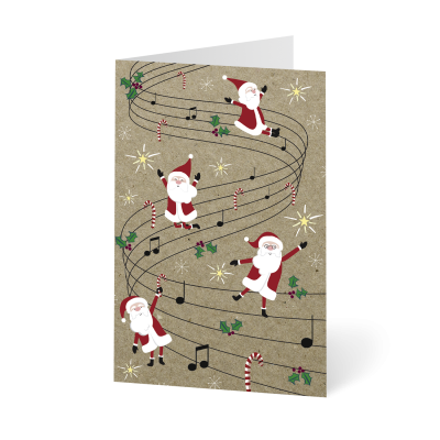 Weihnachtskarte „Weihnachtsmusik“ kaufen im UNICEF Grußkartenshop. Bild 1