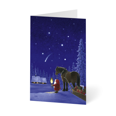 Weihnachtskarte „Winterliche Vorfreude“ kaufen im UNICEF Grußkartenshop. Bild 1